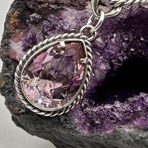 Brighton Bracelet 2014 Power of Pink Breast Cancer Silver Ribbon Crystal
